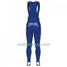 Fietsbroek Lang met Bretels 2017 FDJ N001